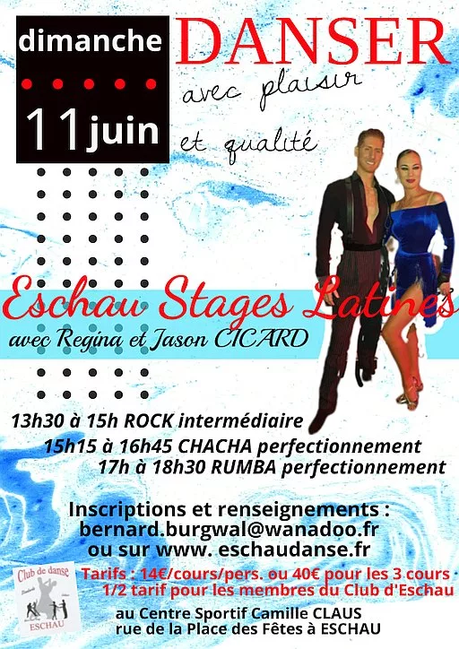 Stage de danse - latine 11/06/2023